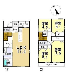 四日市市大井手3丁目(2)　新築戸建1号地