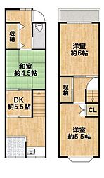 中古テラスハウス　西成区松3丁目