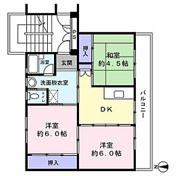 ビレッジハウス六田2号棟 203