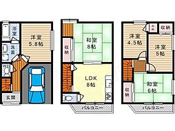 芥川町2丁目貸家 1