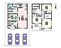 戸建 富士4丁目　2号棟　全2区画
