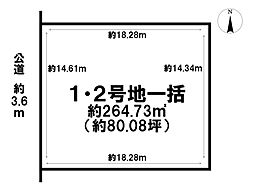 売土地 中町1丁目　1・2号地一括　全3区画