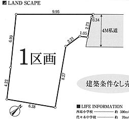 東京都渋谷区西原1丁目　土地