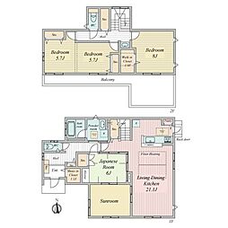 印西市西の原3丁目中古戸建