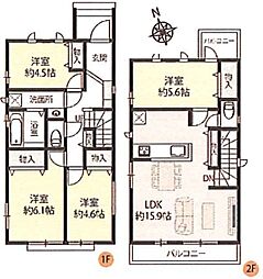 戸田市喜沢1　C号棟　全4
