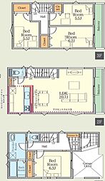 さいたま市浦和区上木崎2期 1号棟 全3