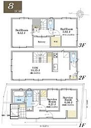 さいたま市南区辻　8号棟　全12