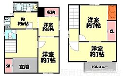泉佐野市下瓦屋3丁目の一戸建て