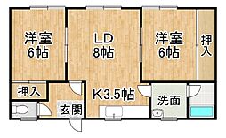 西16南4 1棟2戸平屋建貸家 -