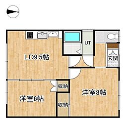 西13北5　一棟2戸借家 east