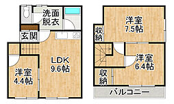 小縣一棟二戸貸家 HIGASHI