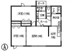 ひびき野東町1丁目　貸家 E