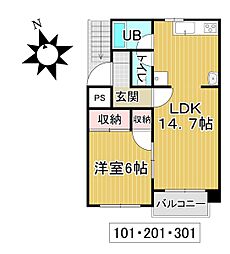 cuore（クオーレ）新町 301