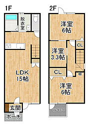 一戸建貸家（西13北2） C