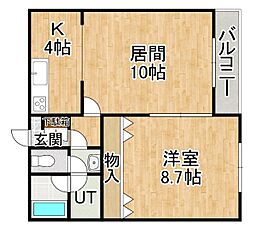 あかつきニュータウンA棟 405