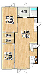 宝来東町二戸借家 B