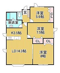 ひびき野東町2丁目貸家 H