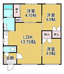 西25南3 2戸借家 nishi