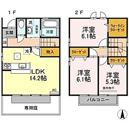 岡山市北区野田3丁目の一戸建て