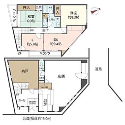 大阪市生野区勝山北二丁目 店舗付住宅
