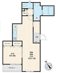 カーサカルダ大崎 201号室
