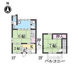 北袋町18貸家5戸北側西棟 西端