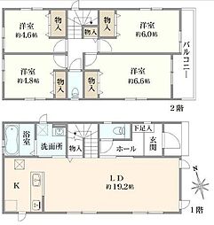 神奈川県横浜市瀬谷区二ツ橋町新築戸建全2棟-A号棟