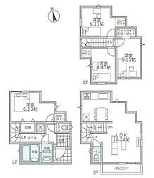 南区清水ヶ丘 新築全2棟-C号棟