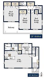 横浜市栄区野七里104(2) 新築戸建全2棟-1号棟