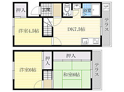 箕面市瀬川4丁目の一戸建て