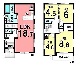 新築戸建　みよし市莇生町3期　全1棟　1号棟