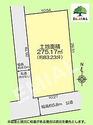 川越市西小仙波町2丁目　建築条件なし売地