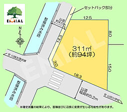 川越市山田　建築条件なし売地