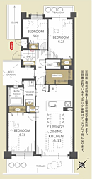 ライオンズガーデンヒルズ富士見台弐番館 106