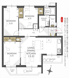 平和が丘住宅１０号棟 203