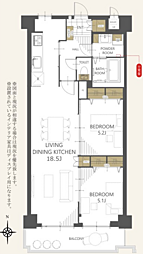 シャルマンコーポ木場町２号棟 413