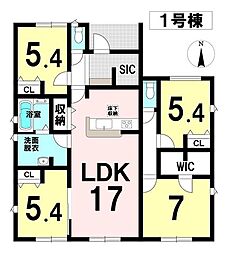 岐阜市尻毛1丁目 新築戸建 1号棟