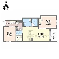 シャーメゾン　香芝　ワイケイ 202