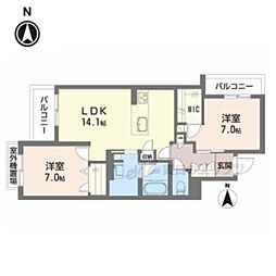 シャーメゾン　香芝　ワイケイ 305