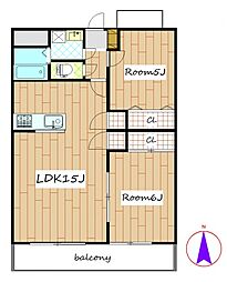 バルパレー城西 101号室