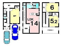 中古戸建　旭通