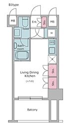 レジディア品川 402