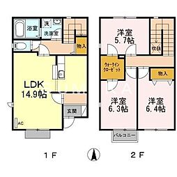 岡山市北区横井上の一戸建て