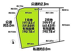 中川区春田5丁目　土地　全2区画