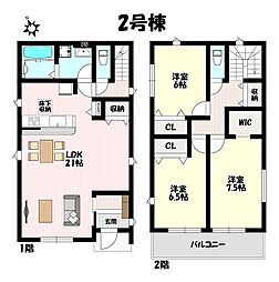 グラファーレ　小牧市小松寺2期　全2棟