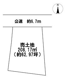 木曽川町三ツ法寺字辻前　建築条件なし土地