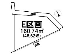 木曽川町黒田六ノ通り　全5区画　E区画　建築条件なし土地