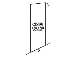 木曽川町黒田六ノ通り　全5区画　C区画　建築条件なし土地