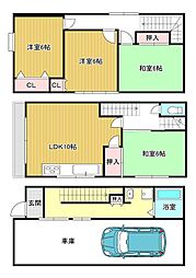 招提南町1丁目19-9　賃家