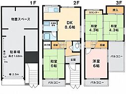 招提大谷3丁目52-8 貸家